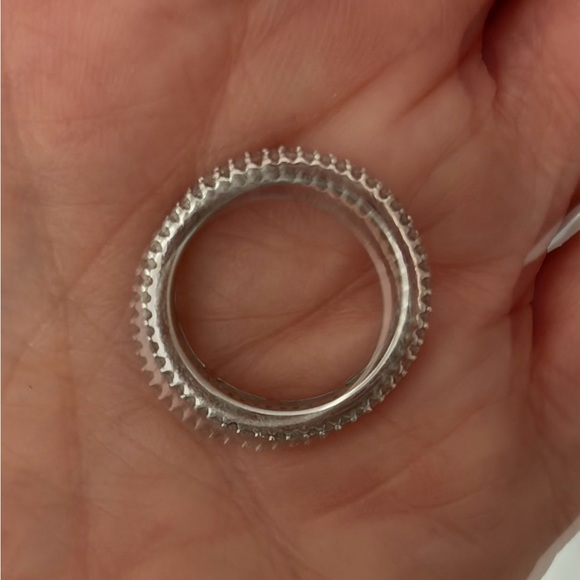 QVC Affinity Diamond 1ct Sterling Silver Eternity Band Ring - 4 - Picture 4 of 8